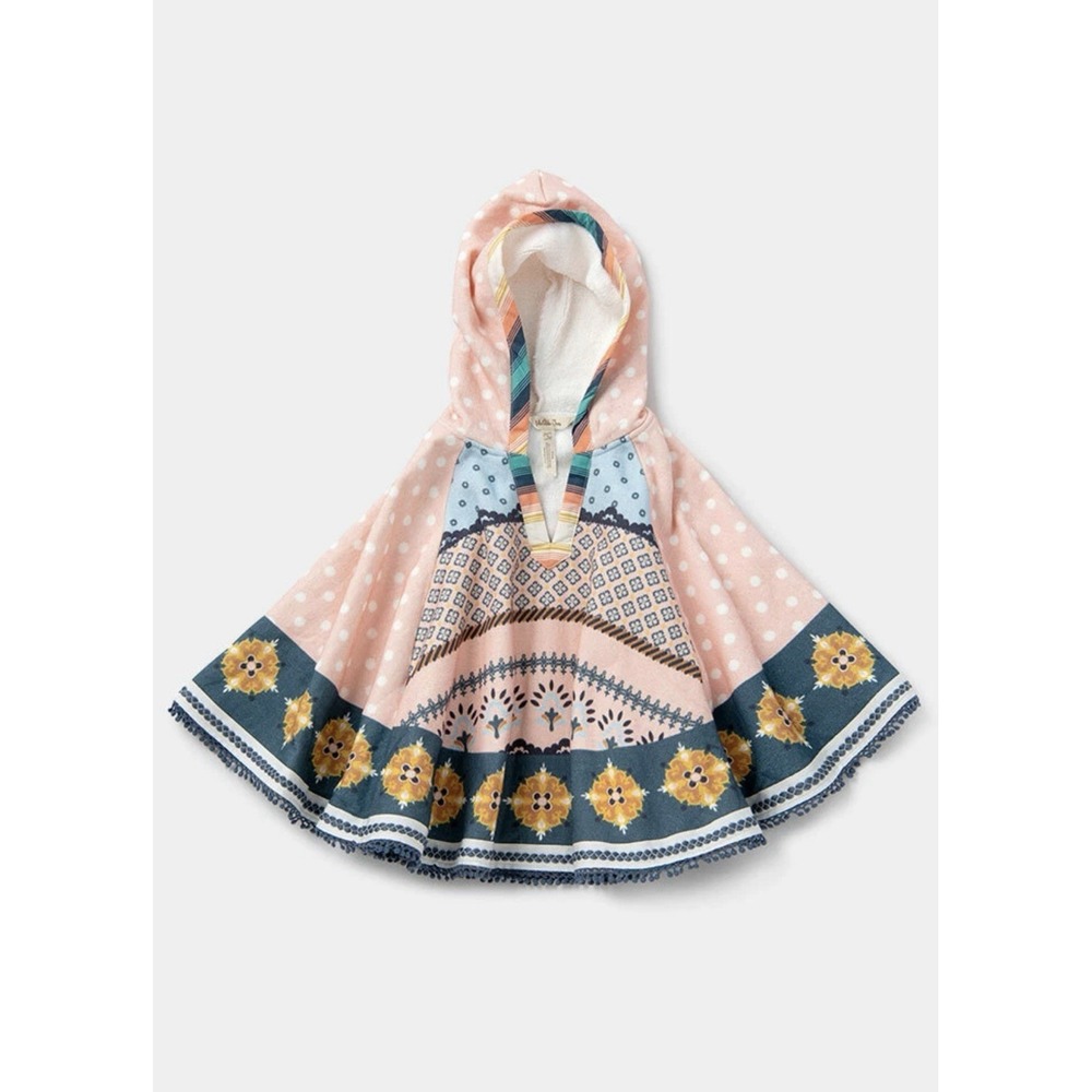 Matilda Jane Dream Chasers Poncho Girls 6 Boho Hooded Fairytale Cape Cottagcore - Picture 4 of 8